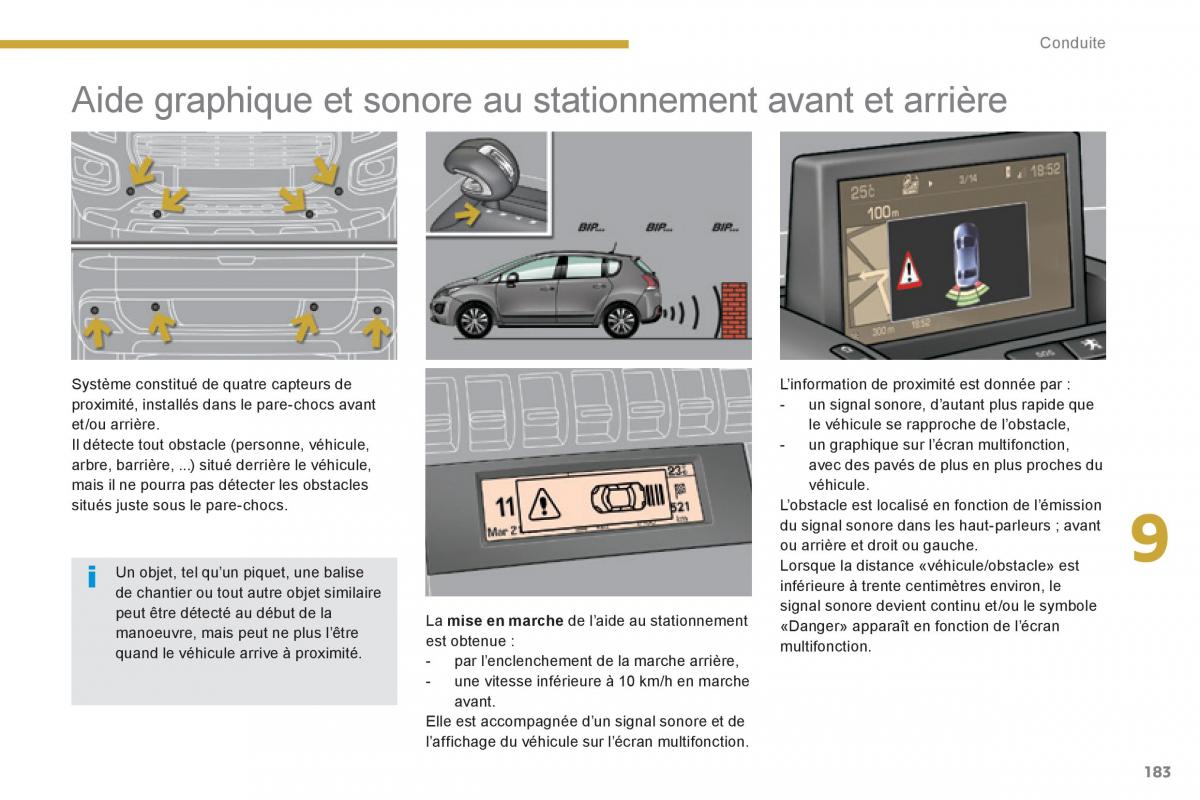 Peugeot 3008 Hybrid manuel du proprietaire / page 185