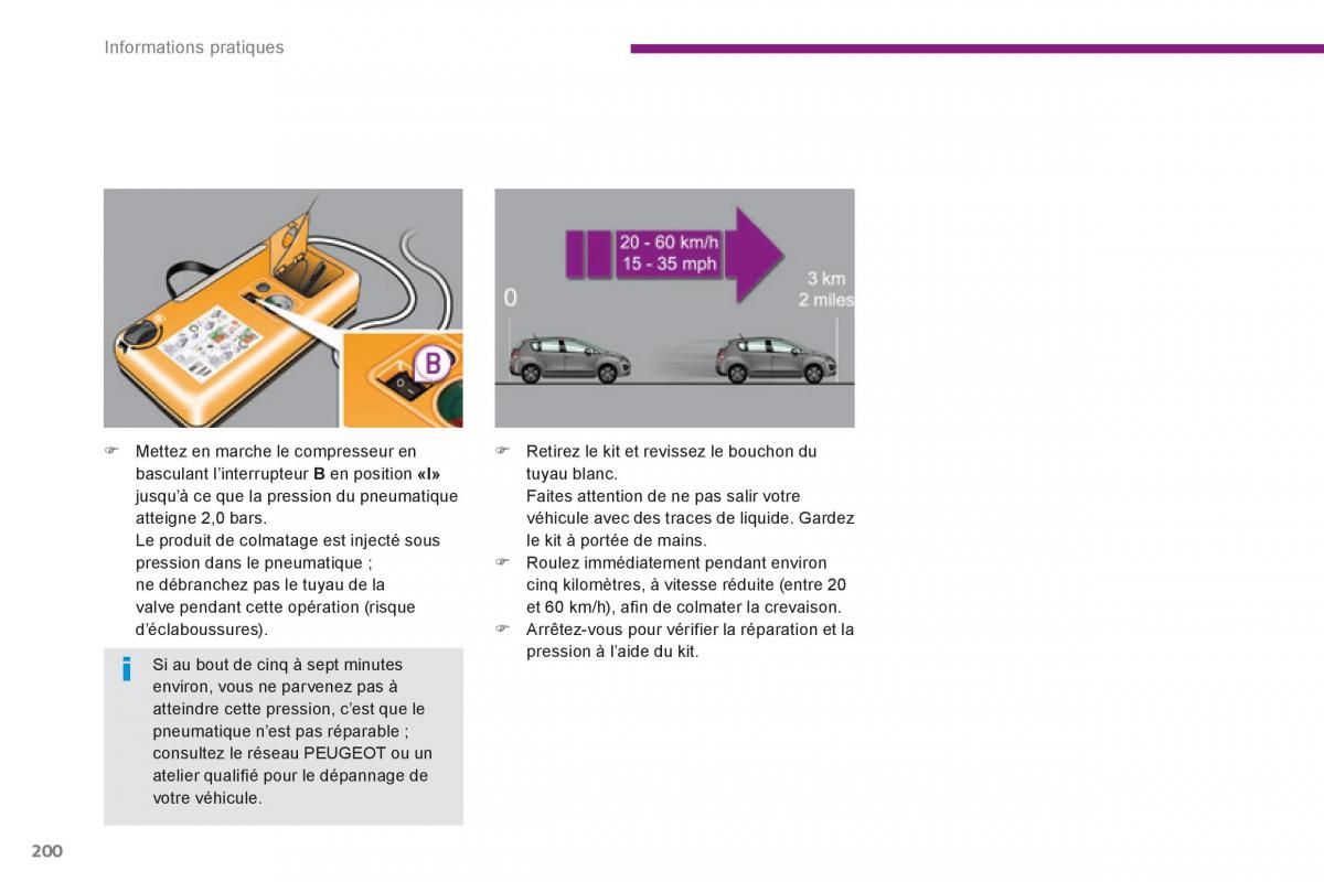 Peugeot 3008 Hybrid manuel du proprietaire / page 202