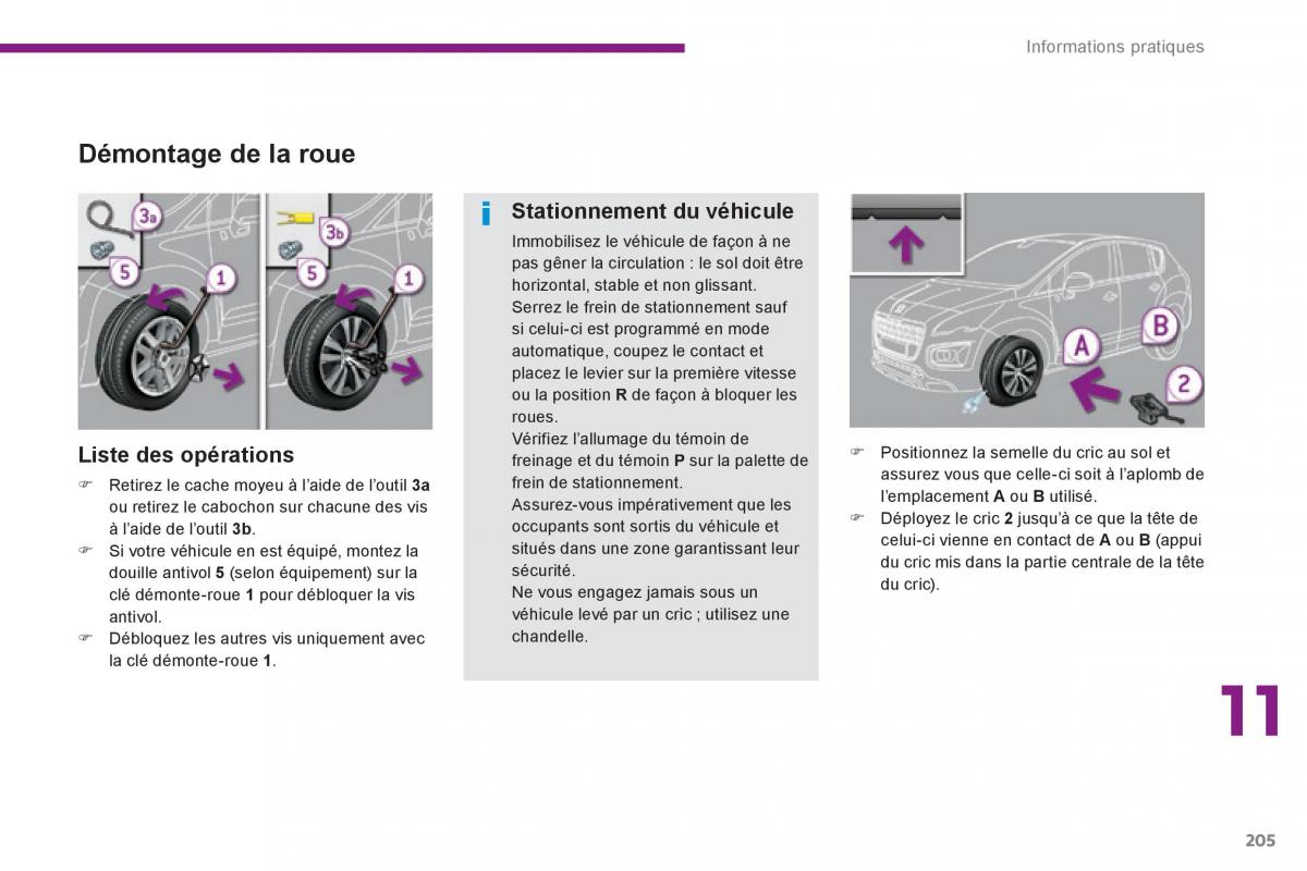 Peugeot 3008 Hybrid manuel du proprietaire / page 207