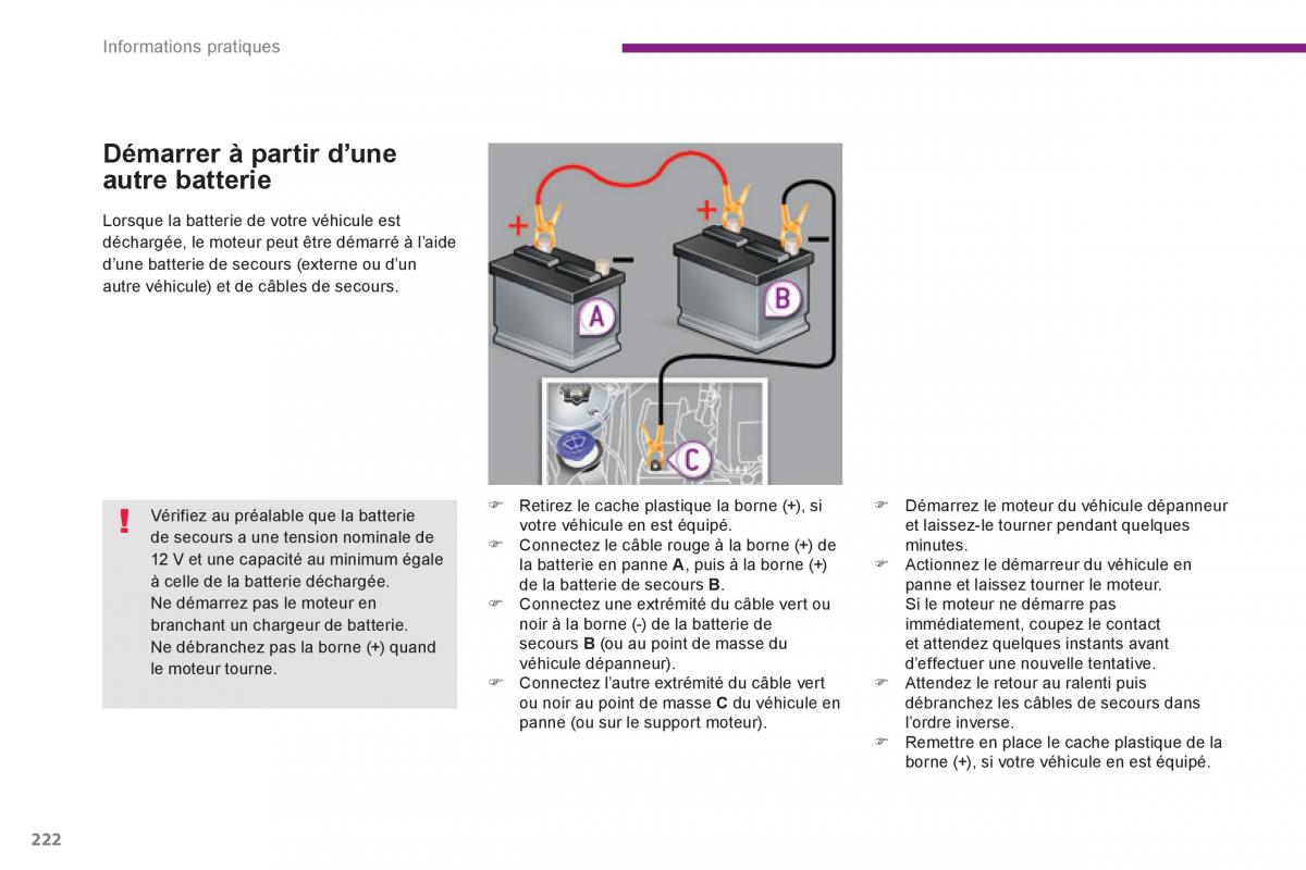 Peugeot 3008 Hybrid manuel du proprietaire / page 224