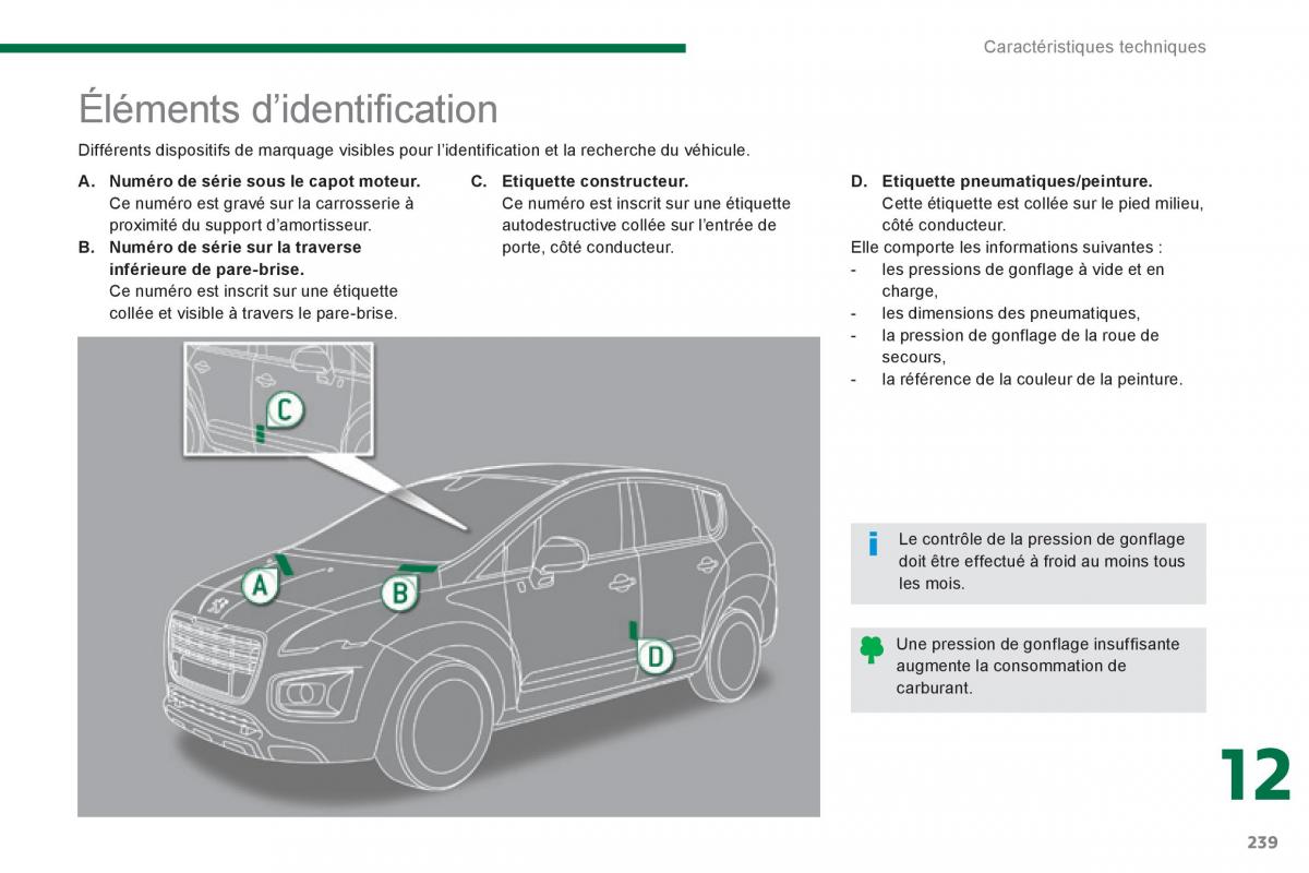 Peugeot 3008 Hybrid manuel du proprietaire / page 241