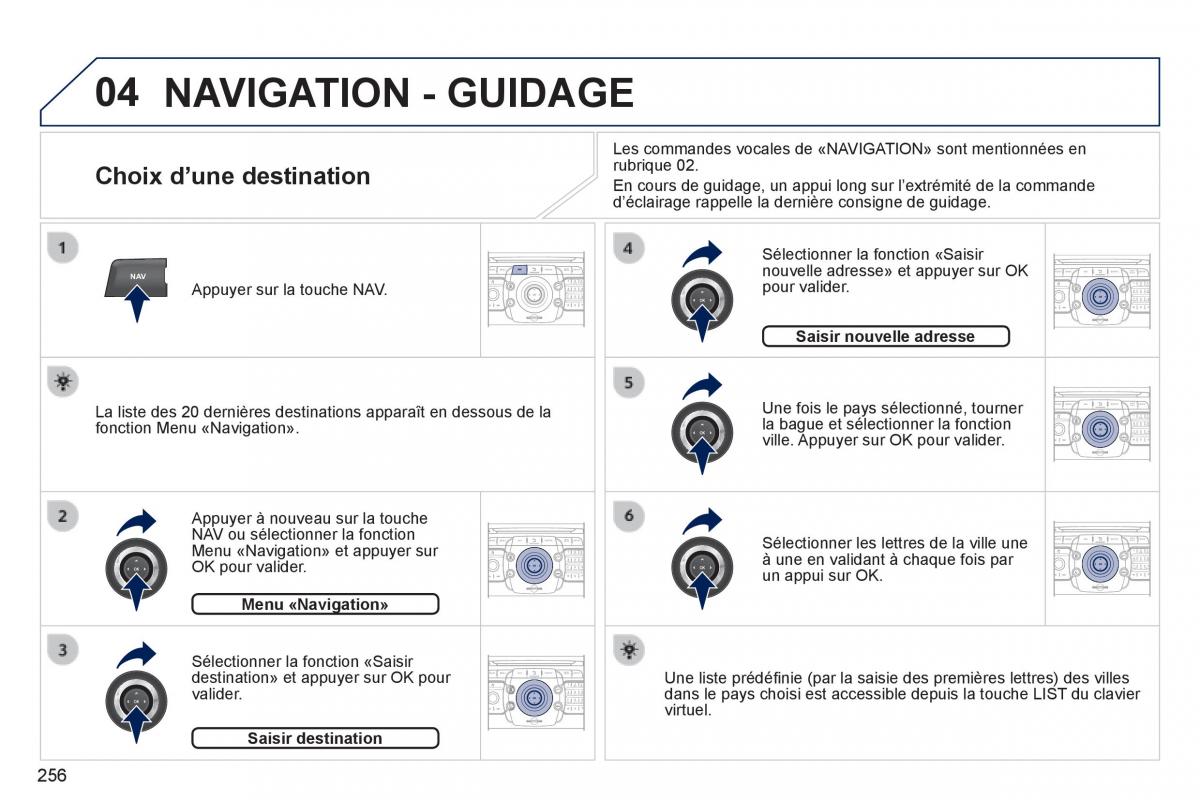 Peugeot 3008 Hybrid manuel du proprietaire / page 258