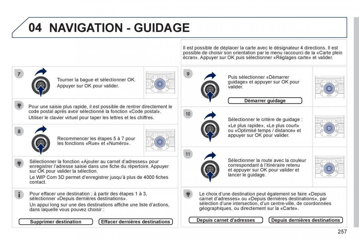 Peugeot 3008 Hybrid manuel du proprietaire / page 259