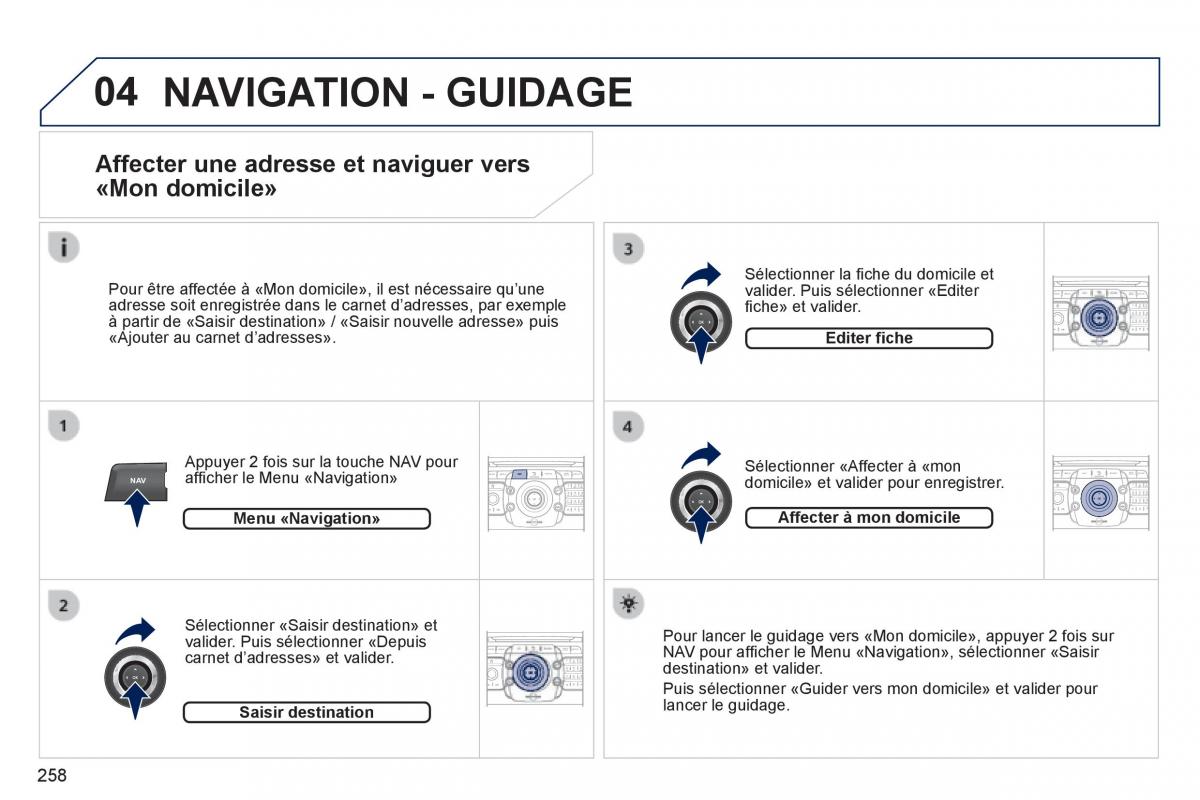 Peugeot 3008 Hybrid manuel du proprietaire / page 260