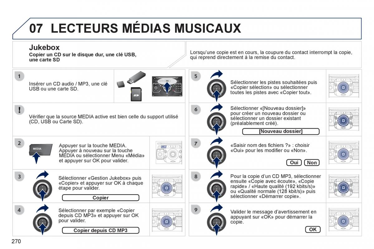 Peugeot 3008 Hybrid manuel du proprietaire / page 272