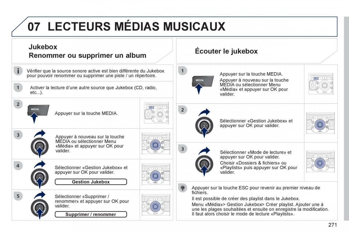 Peugeot 3008 Hybrid manuel du proprietaire / page 273