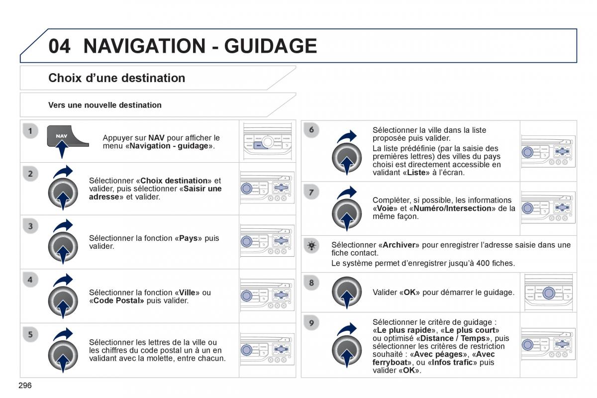 Peugeot 3008 Hybrid manuel du proprietaire / page 298