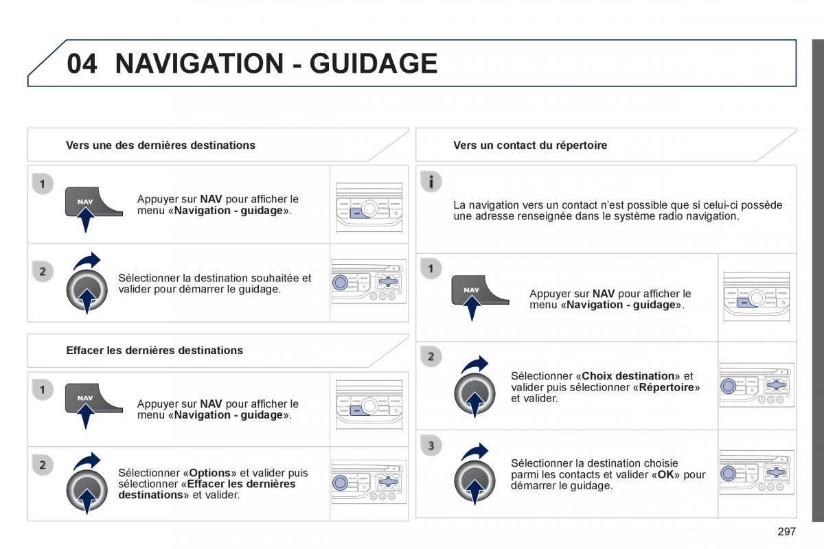 Peugeot 3008 Hybrid manuel du proprietaire / page 299