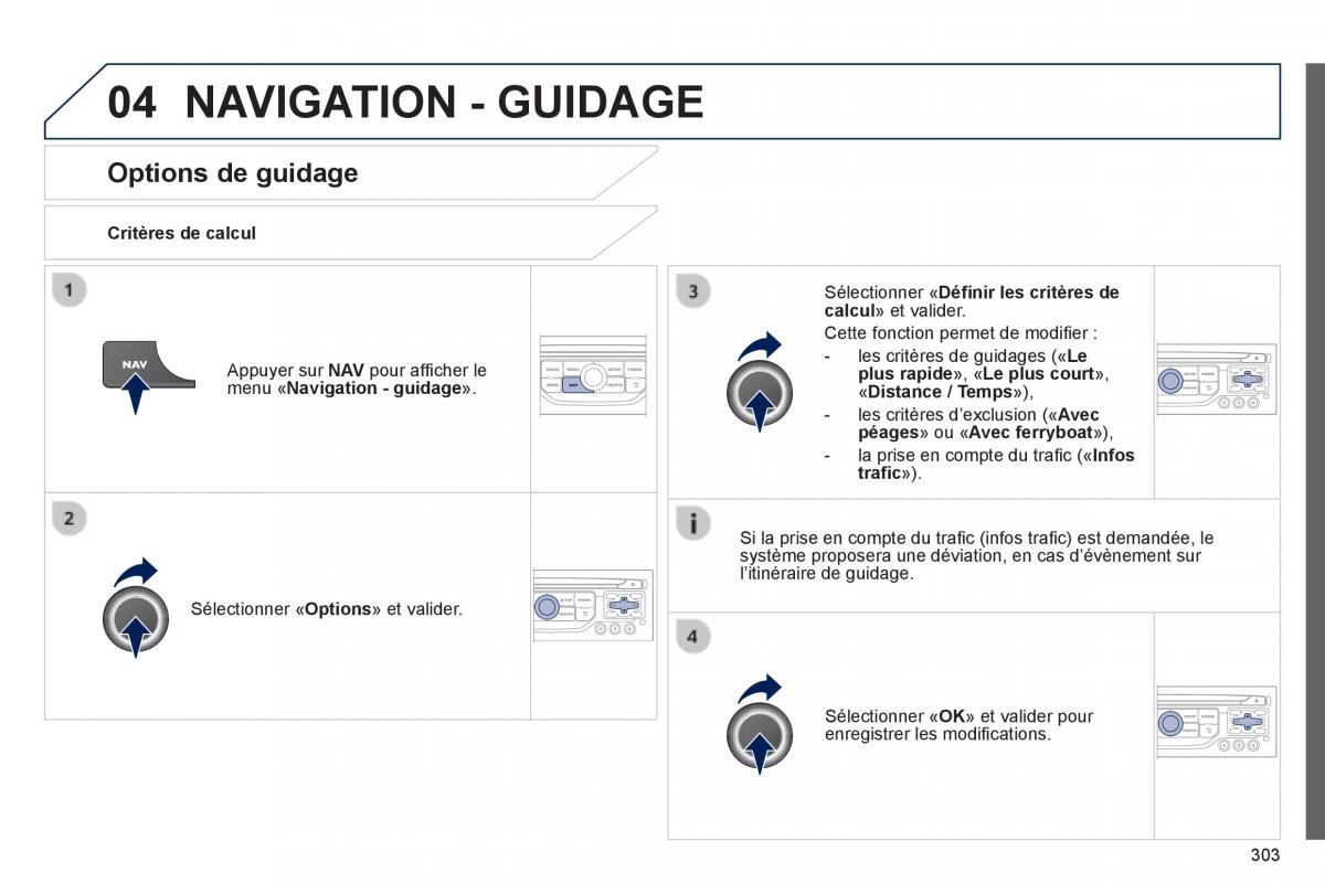 Peugeot 3008 Hybrid manuel du proprietaire / page 305