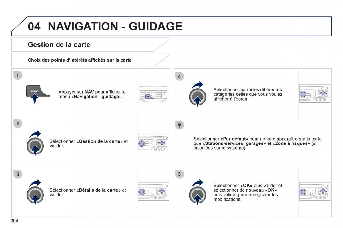 Peugeot 3008 Hybrid manuel du proprietaire / page 306