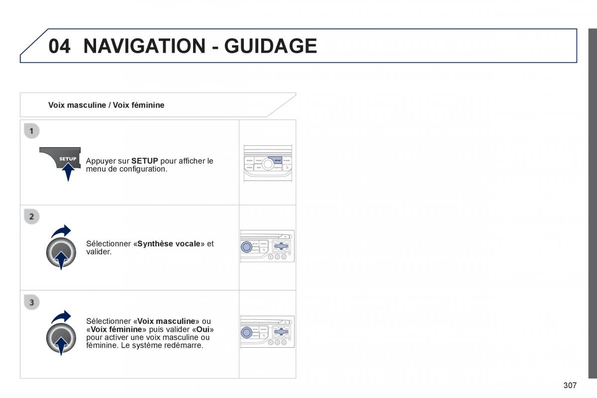 Peugeot 3008 Hybrid manuel du proprietaire / page 309