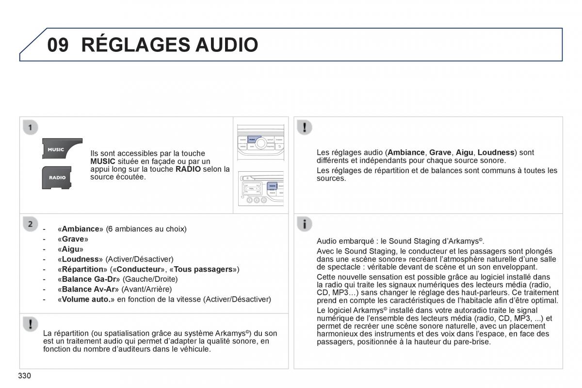 Peugeot 3008 Hybrid manuel du proprietaire / page 332