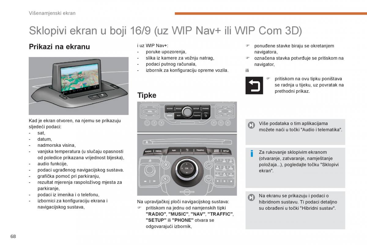 Peugeot 3008 Hybrid vlasnicko uputstvo / page 70