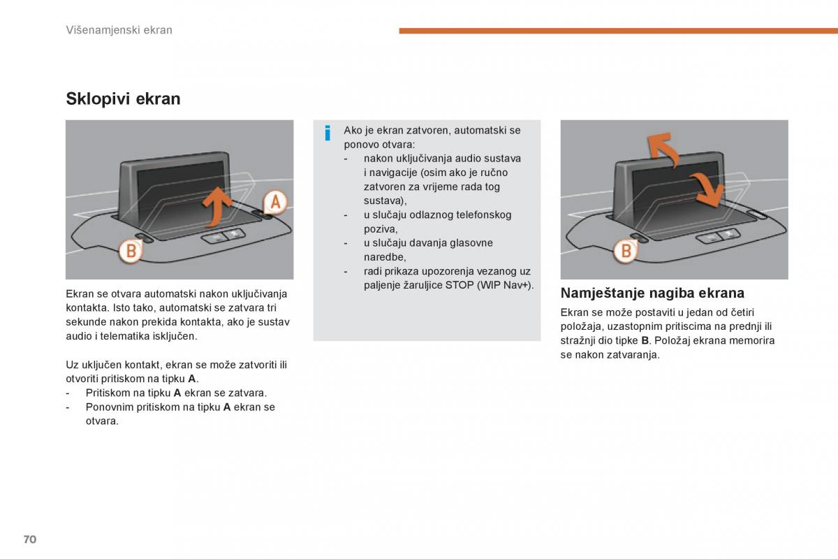 Peugeot 3008 Hybrid vlasnicko uputstvo / page 72