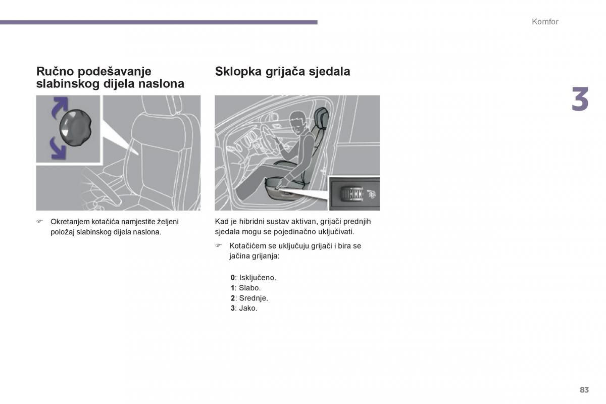 Peugeot 3008 Hybrid vlasnicko uputstvo / page 85