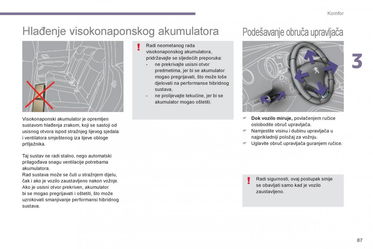 Peugeot 3008 Hybrid vlasnicko uputstvo / page 89