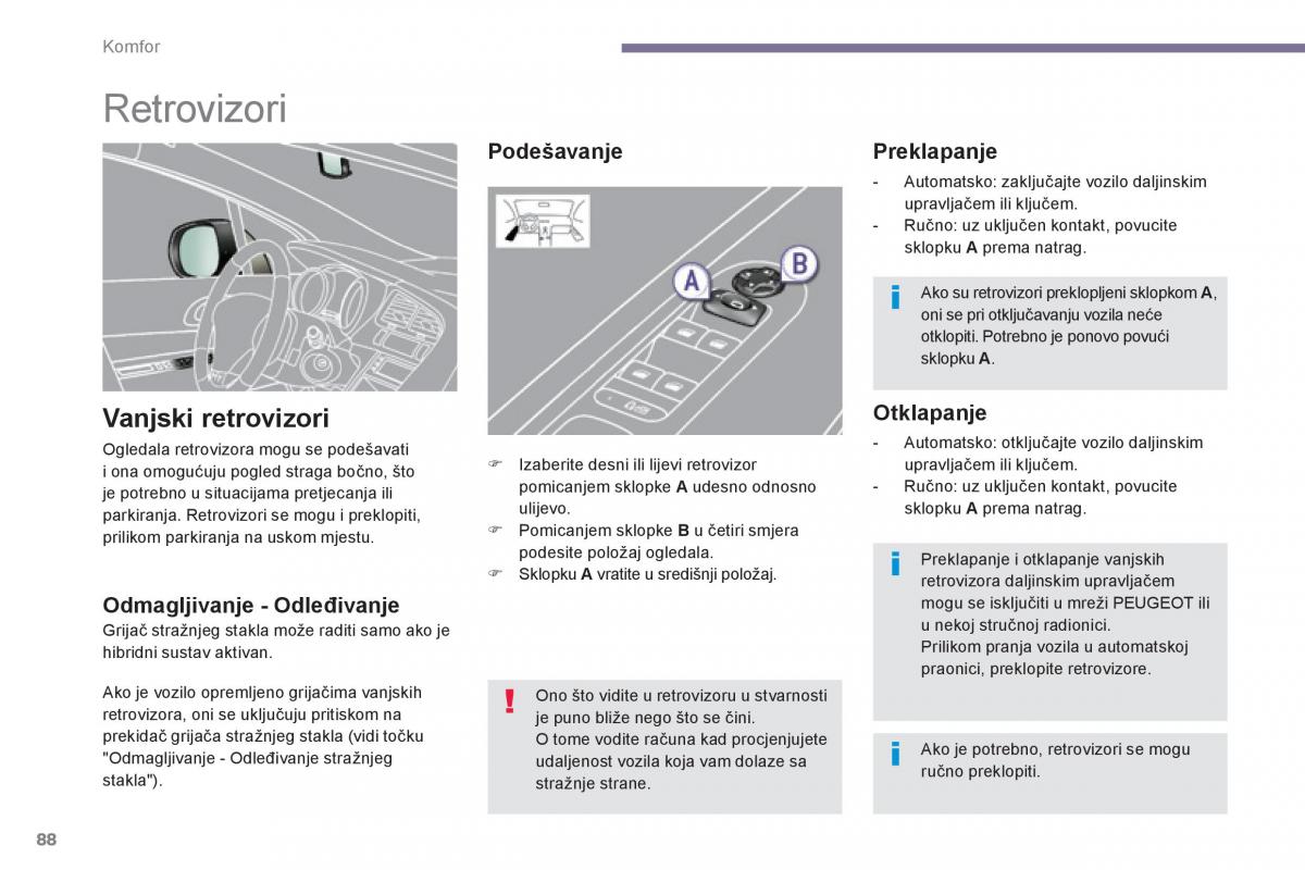 Peugeot 3008 Hybrid vlasnicko uputstvo / page 90