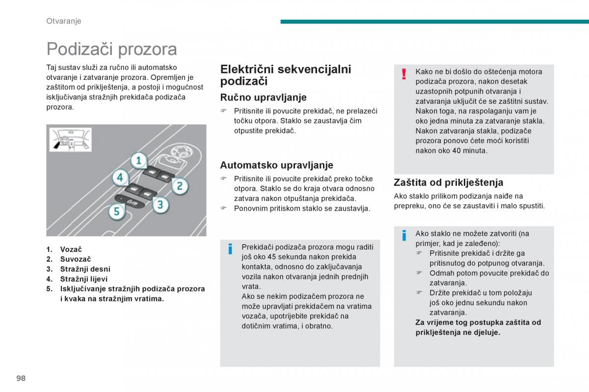 Peugeot 3008 Hybrid vlasnicko uputstvo / page 100