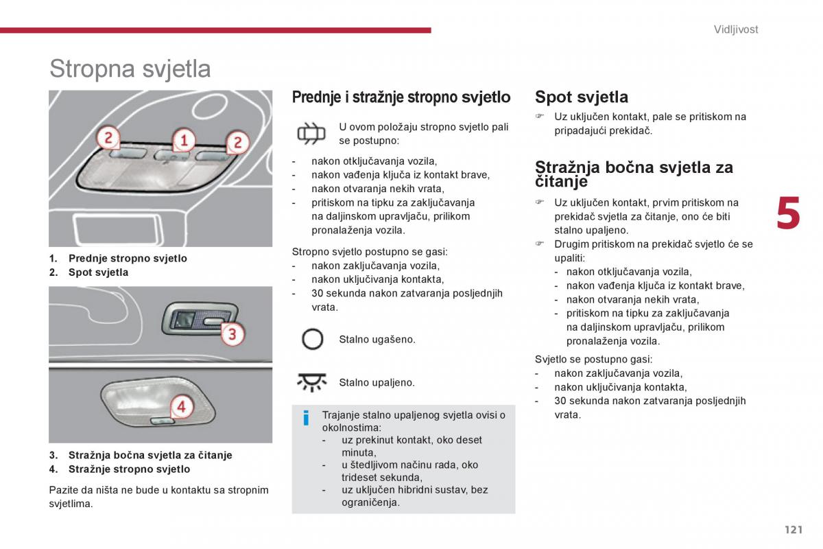 Peugeot 3008 Hybrid vlasnicko uputstvo / page 123