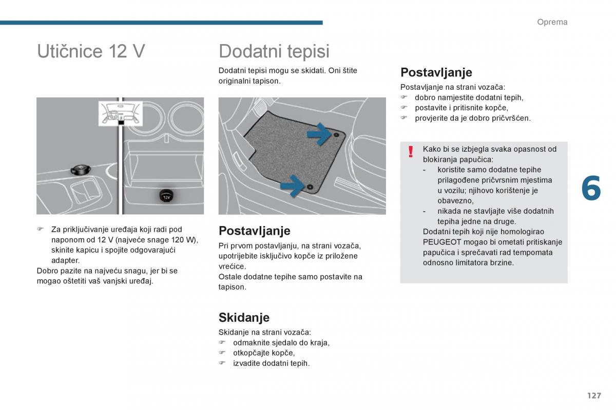 Peugeot 3008 Hybrid vlasnicko uputstvo / page 129