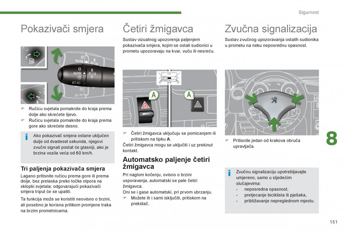 Peugeot 3008 Hybrid vlasnicko uputstvo / page 153