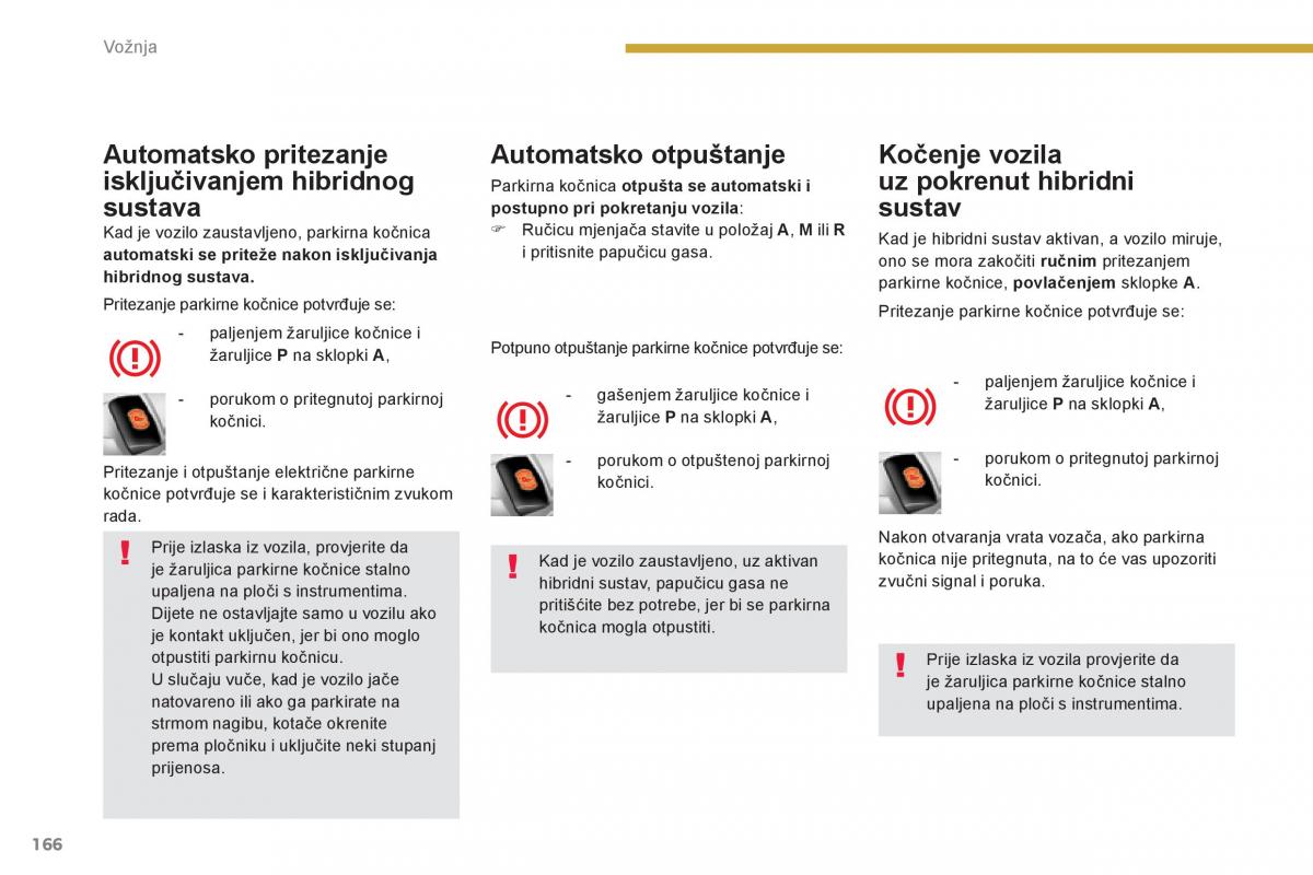 Peugeot 3008 Hybrid vlasnicko uputstvo / page 168