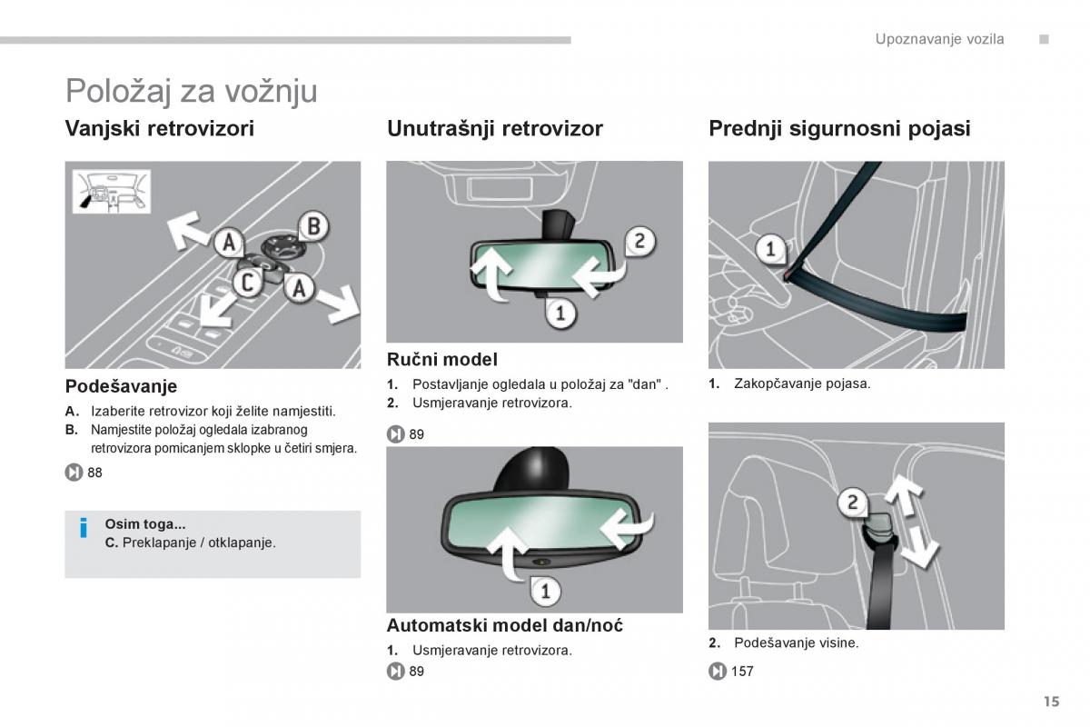 Peugeot 3008 Hybrid vlasnicko uputstvo / page 17