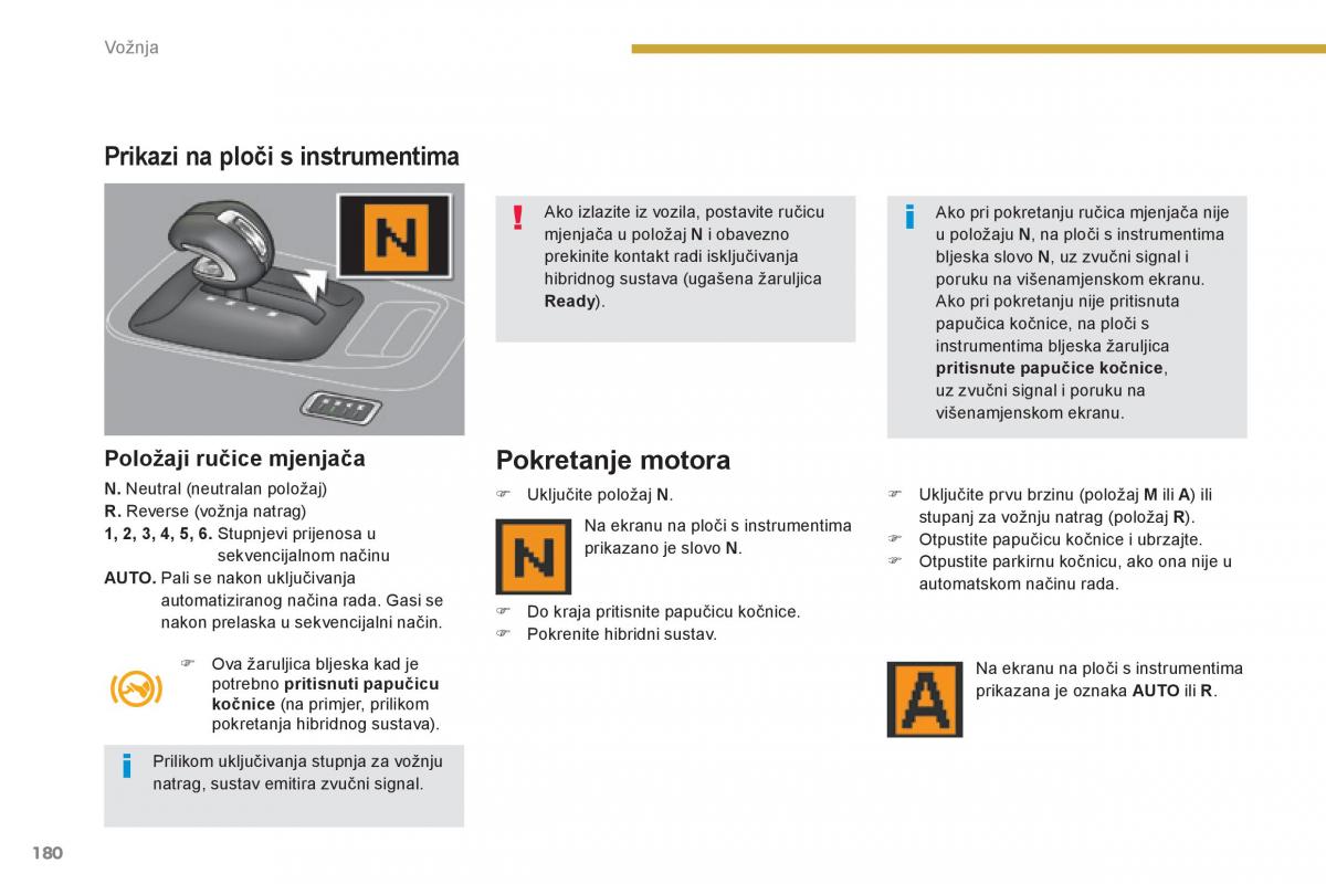 Peugeot 3008 Hybrid vlasnicko uputstvo / page 182