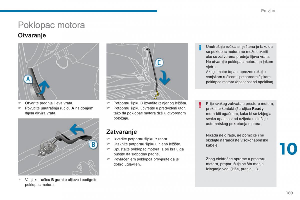 Peugeot 3008 Hybrid vlasnicko uputstvo / page 191