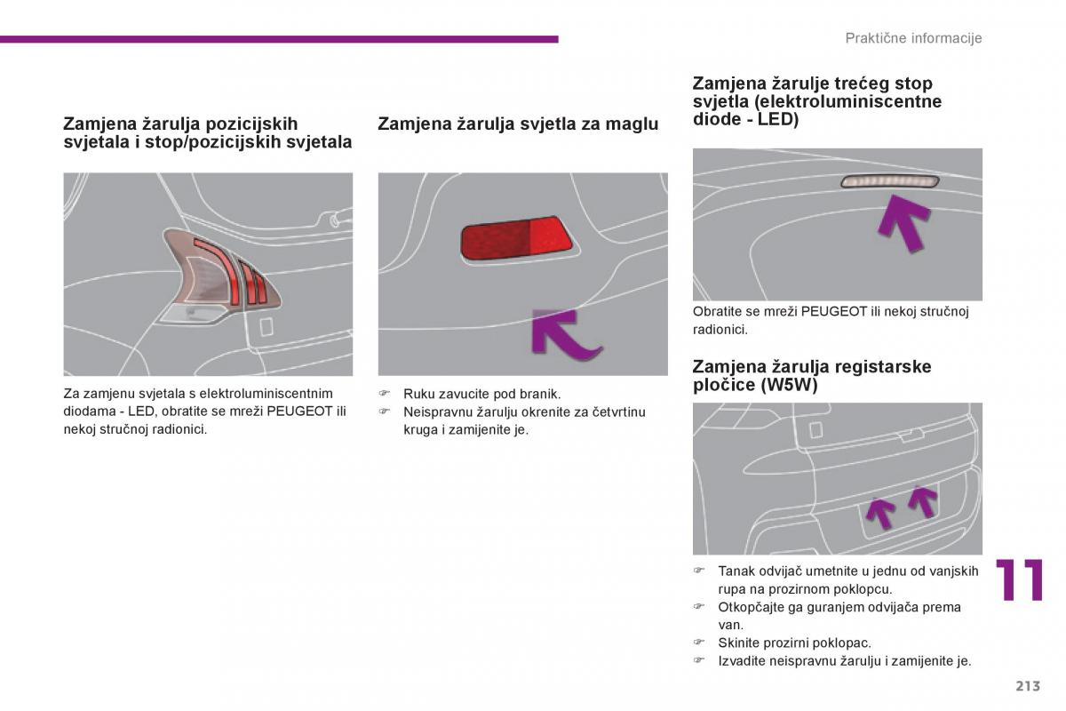 Peugeot 3008 Hybrid vlasnicko uputstvo / page 215