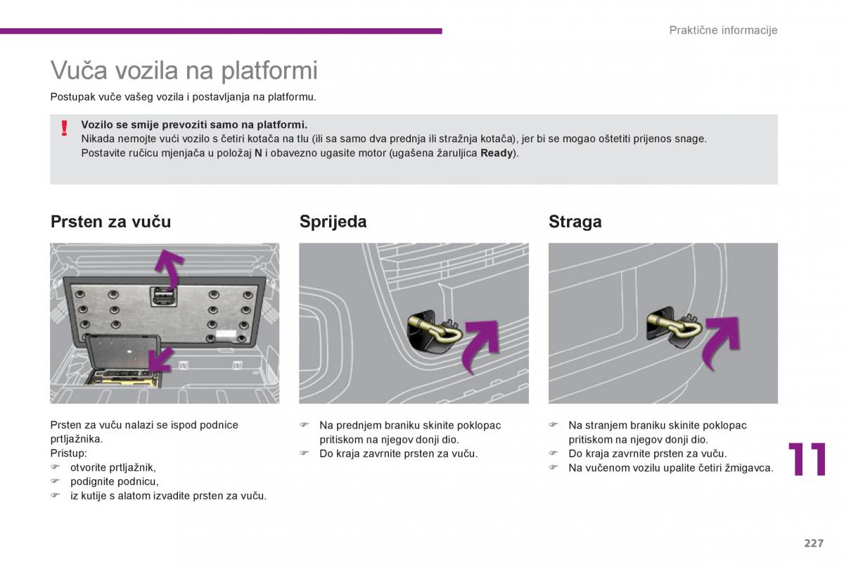 Peugeot 3008 Hybrid vlasnicko uputstvo / page 229