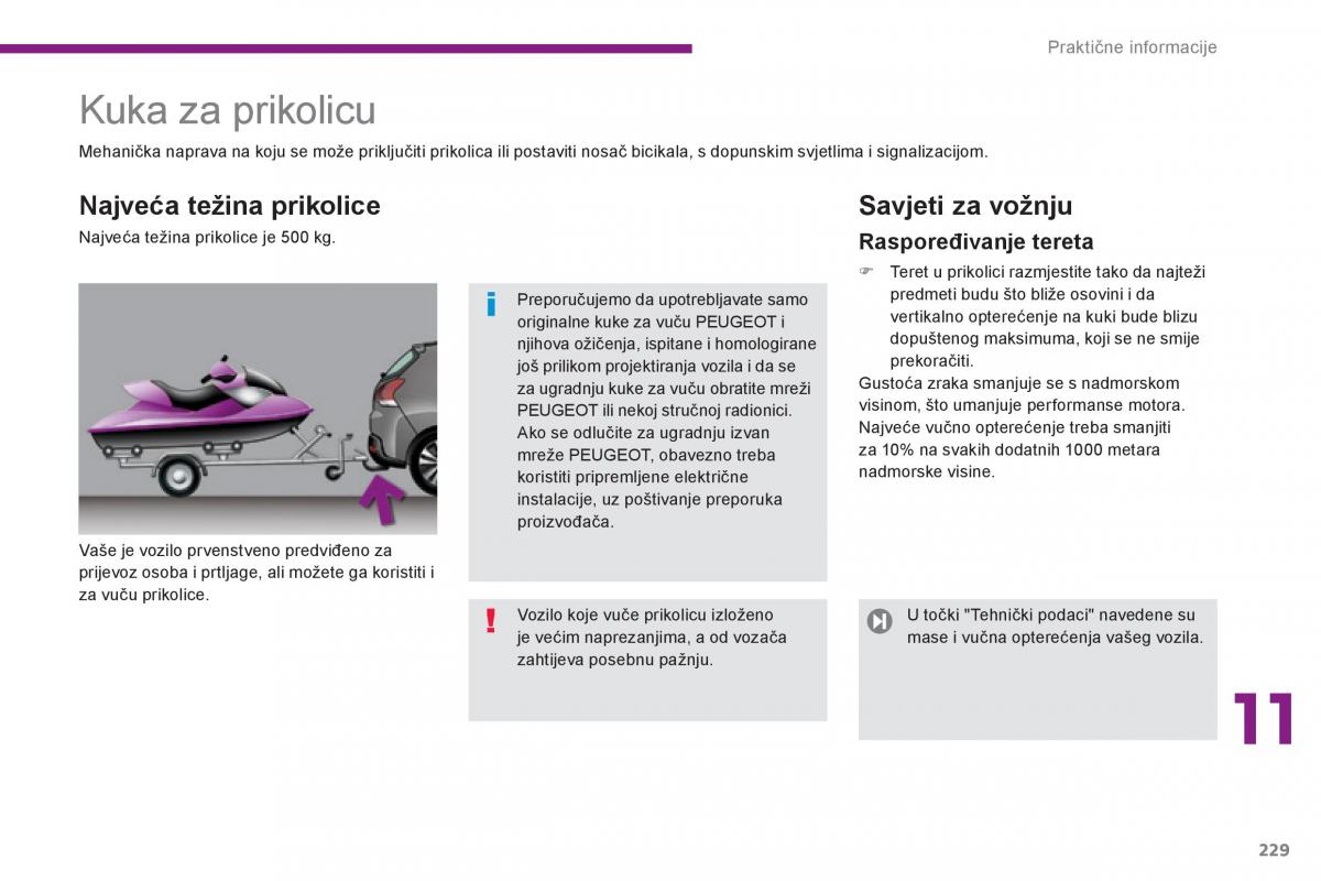 Peugeot 3008 Hybrid vlasnicko uputstvo / page 231