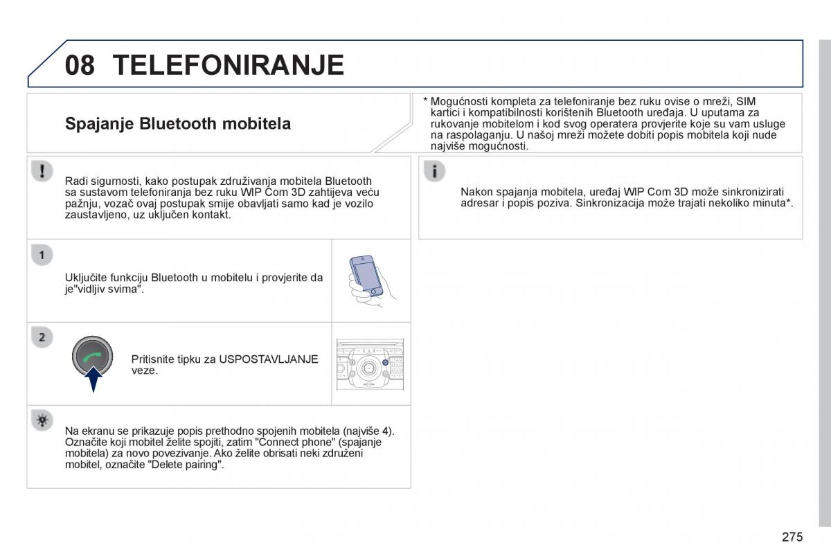 Peugeot 3008 Hybrid vlasnicko uputstvo / page 277