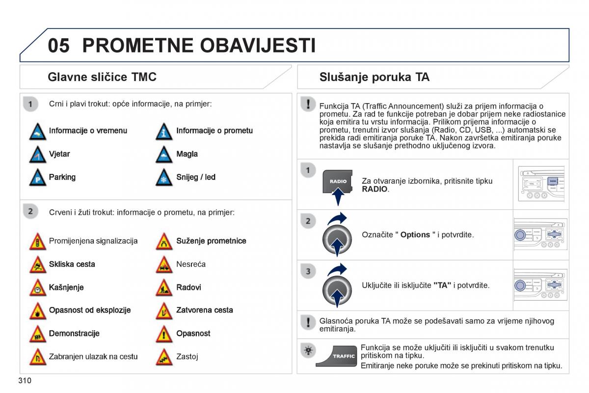 Peugeot 3008 Hybrid vlasnicko uputstvo / page 312