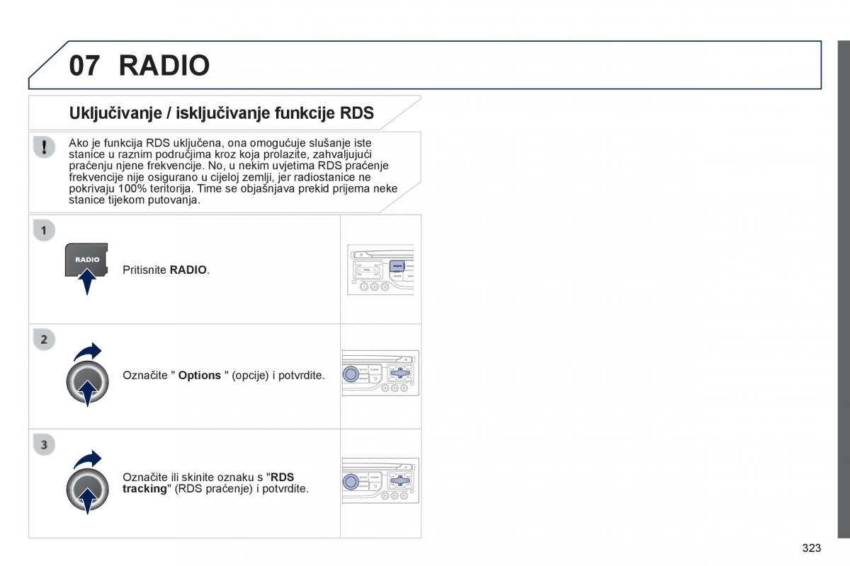 Peugeot 3008 Hybrid vlasnicko uputstvo / page 325