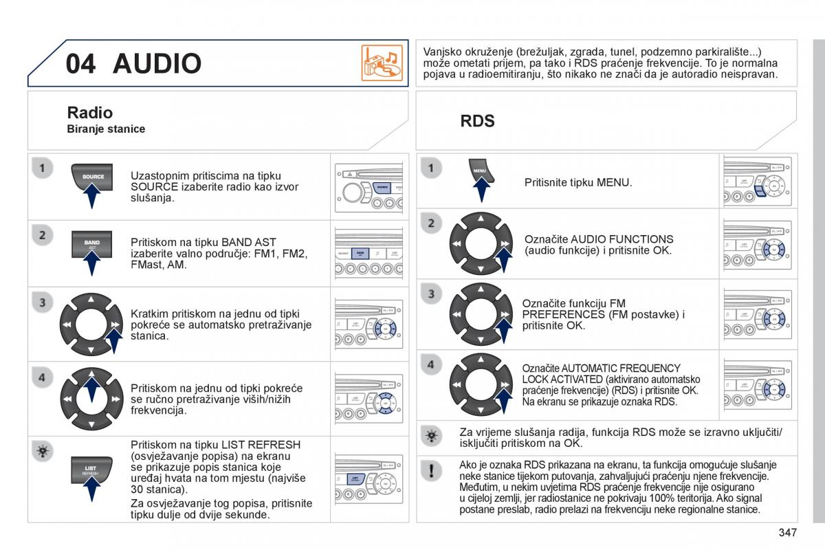 Peugeot 3008 Hybrid vlasnicko uputstvo / page 349