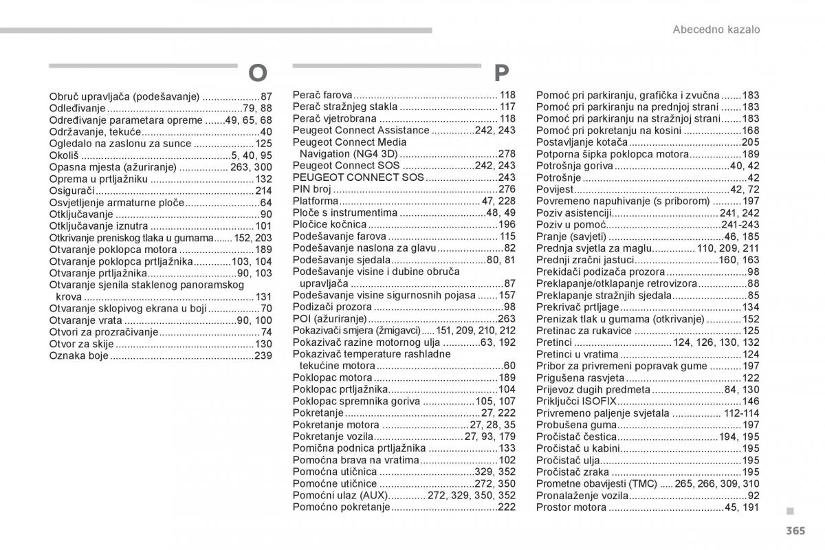 Peugeot 3008 Hybrid vlasnicko uputstvo / page 367