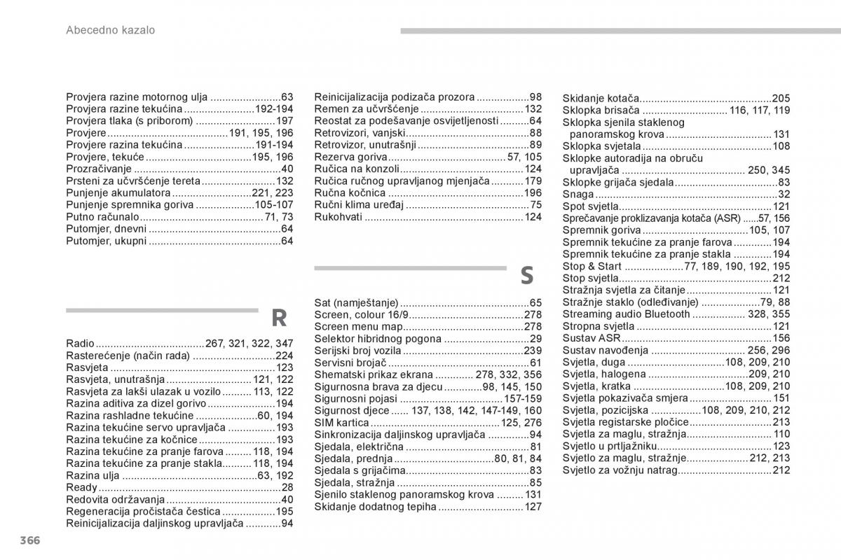 Peugeot 3008 Hybrid vlasnicko uputstvo / page 368