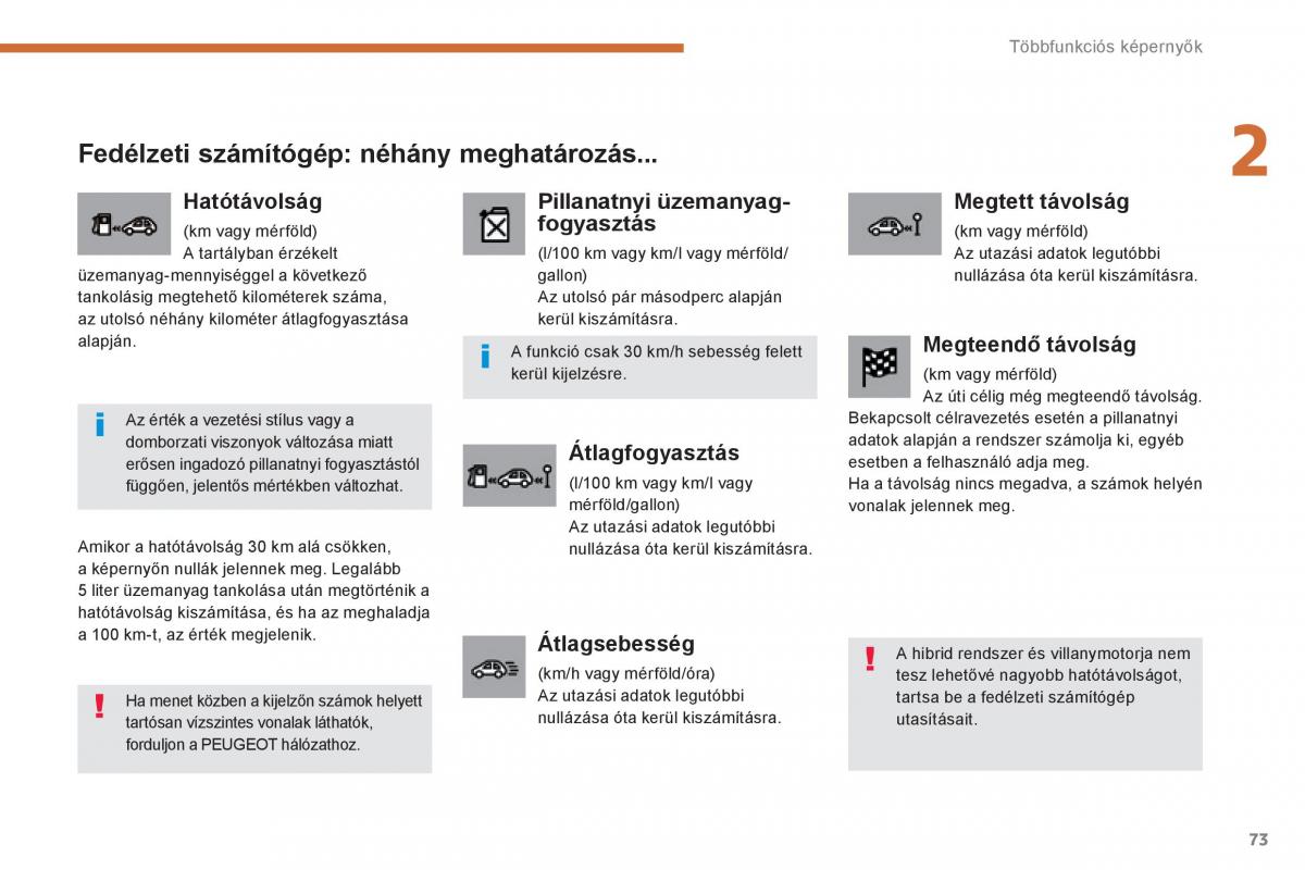 Peugeot 3008 Hybrid Kezelesi utmutato / page 75