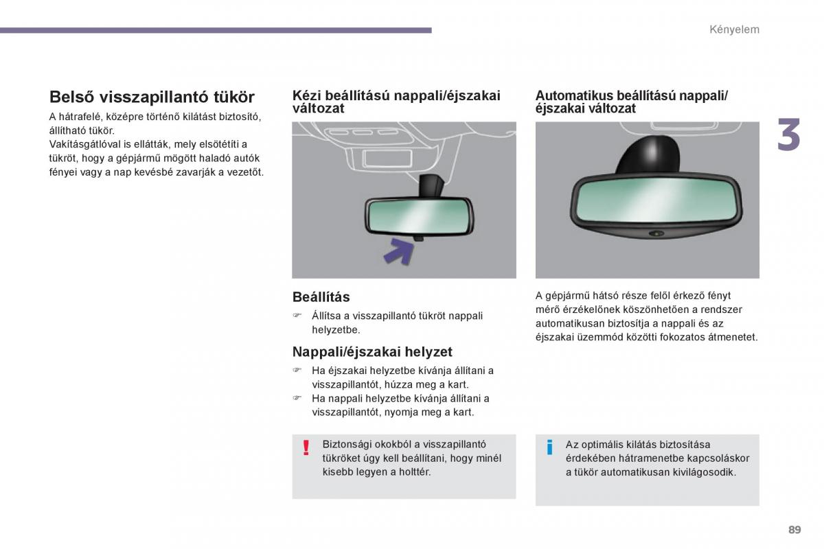 Peugeot 3008 Hybrid Kezelesi utmutato / page 91