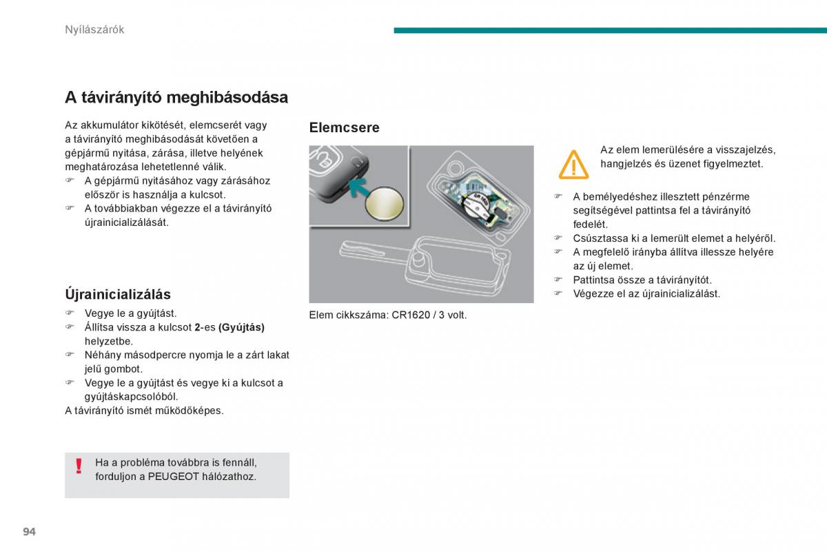 Peugeot 3008 Hybrid Kezelesi utmutato / page 96