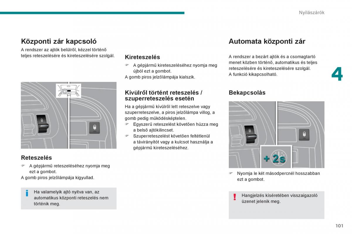 Peugeot 3008 Hybrid Kezelesi utmutato / page 103