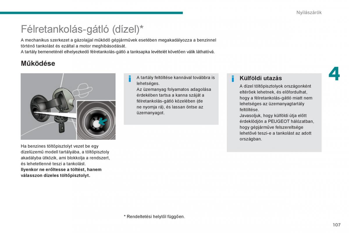 Peugeot 3008 Hybrid Kezelesi utmutato / page 109