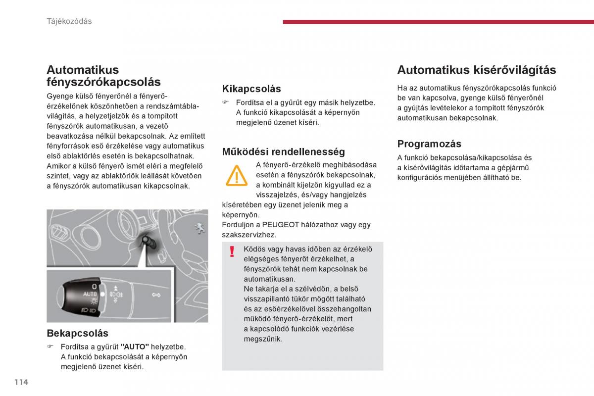 Peugeot 3008 Hybrid Kezelesi utmutato / page 116