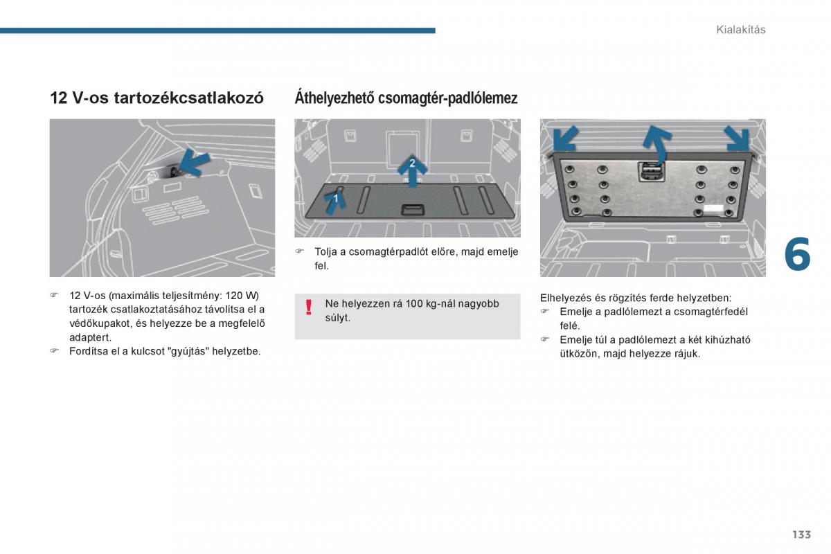 Peugeot 3008 Hybrid Kezelesi utmutato / page 135