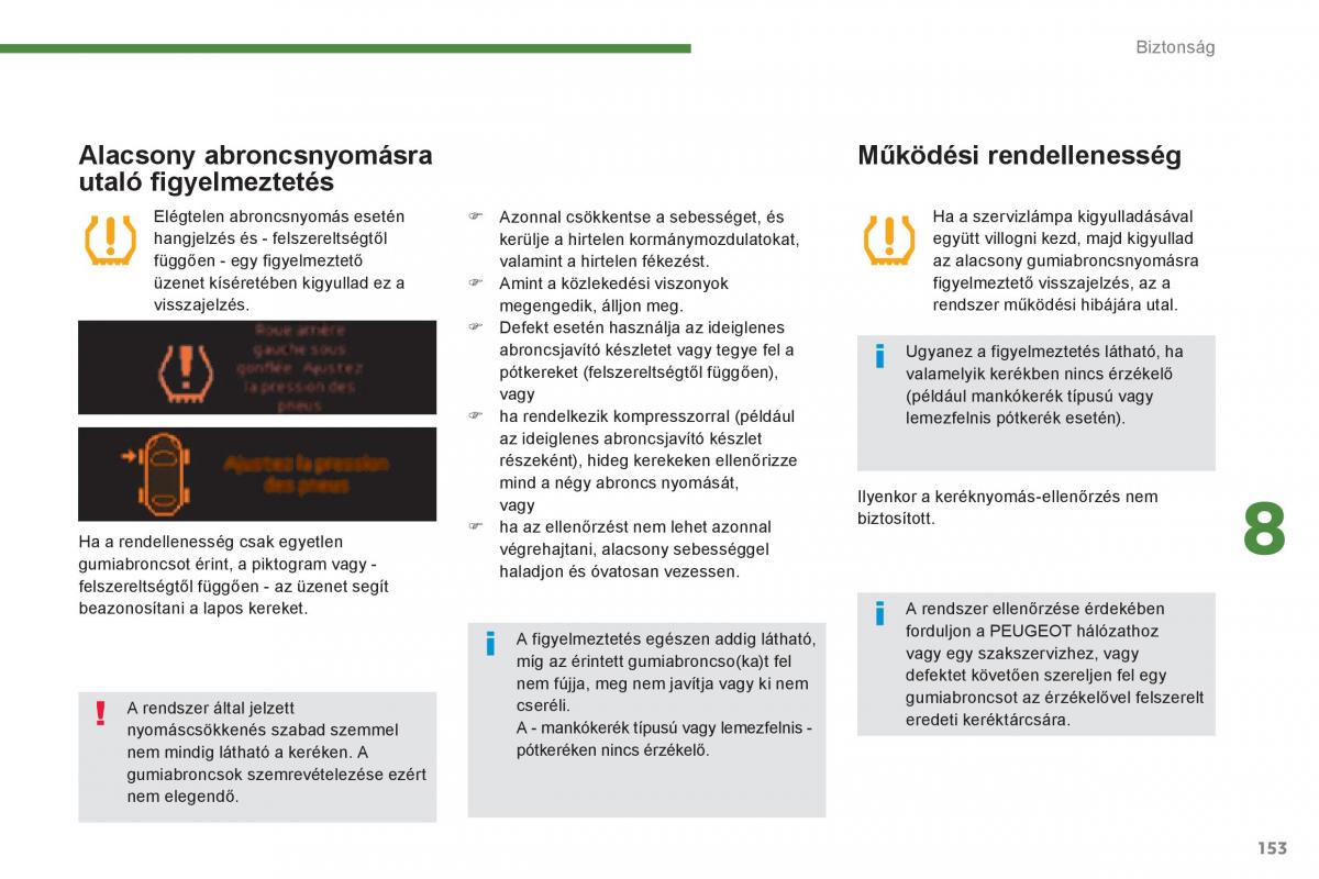 Peugeot 3008 Hybrid Kezelesi utmutato / page 155