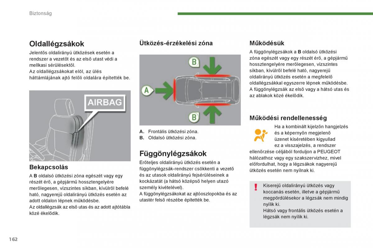 Peugeot 3008 Hybrid Kezelesi utmutato / page 164