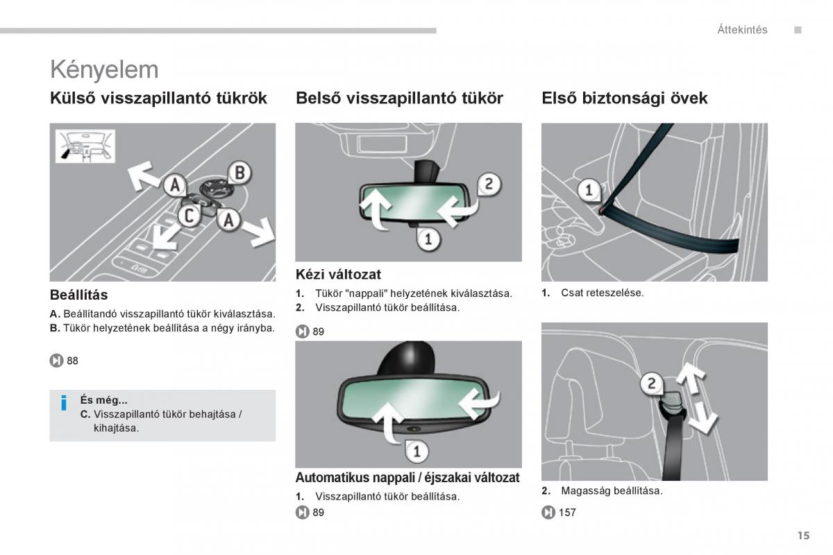 Peugeot 3008 Hybrid Kezelesi utmutato / page 17