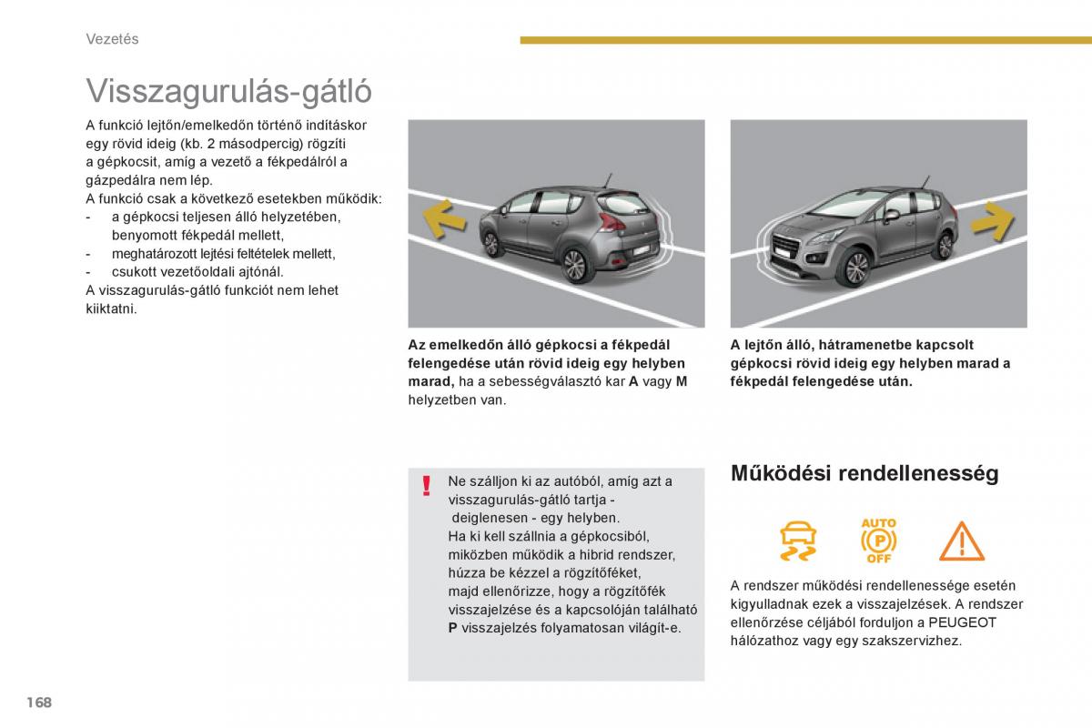 Peugeot 3008 Hybrid Kezelesi utmutato / page 170