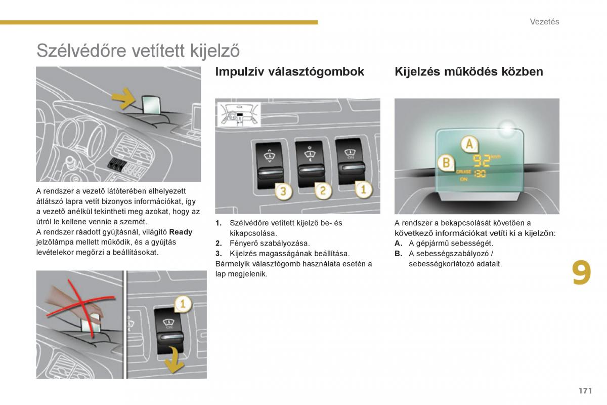 Peugeot 3008 Hybrid Kezelesi utmutato / page 173